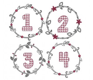 Stickdatei - Adventskränze